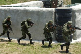 AFEUR operators during the training