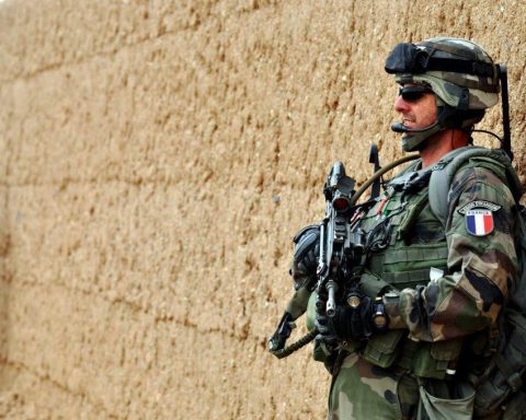 Operator from French Foreign Legion during the deployment in Mali