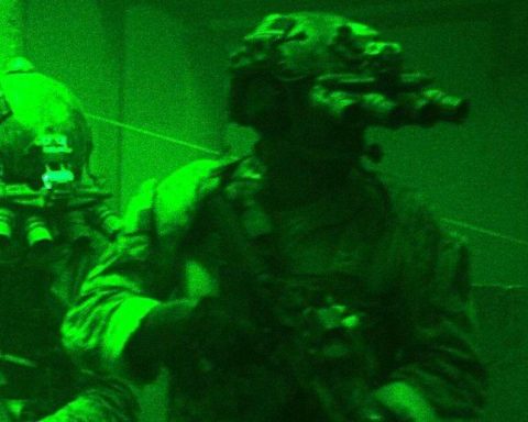 GPNVG-18 night vision goggles used by SEAL Team 6 in Operation Neptune Spear (target GERONIMO - Osama Bin Laden) in 2011