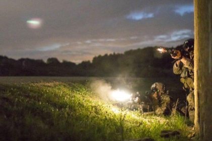 U.S. Army Rangers suppressive fire