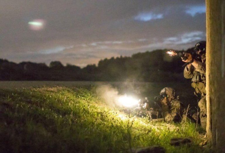 U.S. Army Rangers suppressive fire