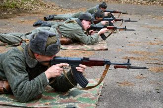 SAMOPAL vz. 58 at shooting range