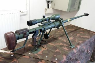 Gepard M1 single-shot 12.7mm Anti-materiel rifle designed and manufactured in Hungary