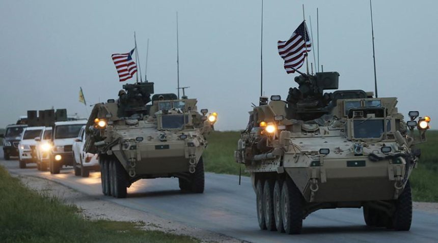 U.S. Military armored vehicles in Syria in 2017