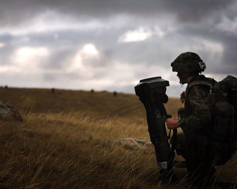 British soldier armed with NLAW