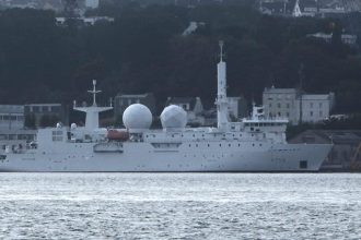 French Navy Dupuy de Lome intelligence ship