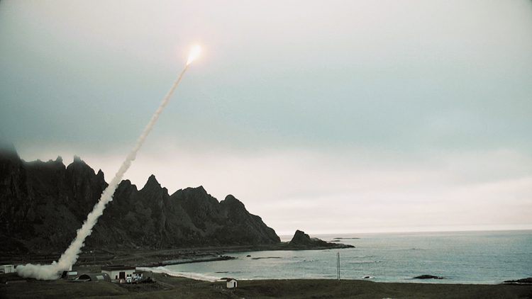 Ground-Launched Small Diameter Bomb (GLSDB) during a critical test launch in Norway, September 2019. Saab and Boeing confirmed the missileโs readiness for serial production.