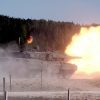 Leopard 2 tank in German military training drill