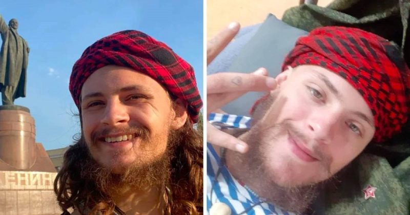Michael Alexander Gloss smiling with a beard, before joining the Russian military