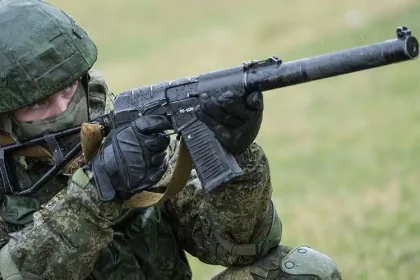 Russian soldier with AS VAL