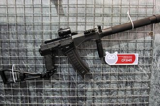 SR-3MP equipped with an optical sight and suppressor