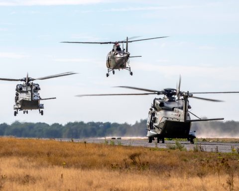 Helicopters during Storm Tide 2022 exercise