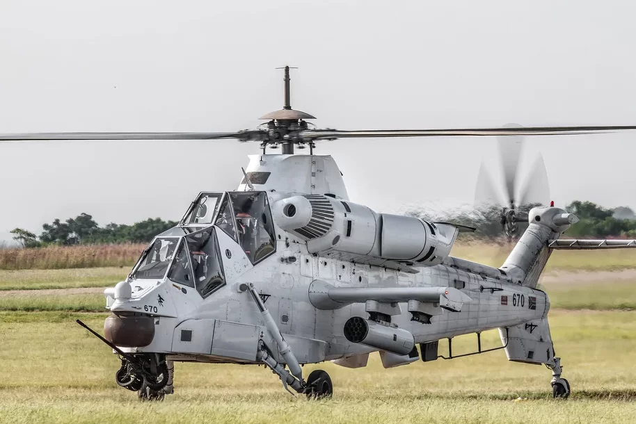 AH-2 Rooivalk on static display at an international airshow